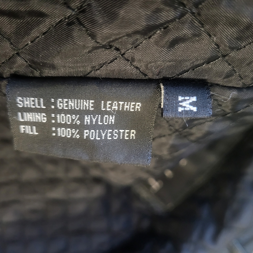 Vintage Winlit Leather Jacket Mens, Parka Jacket, Black Leather, Size M‎ - Picture 4 of 10